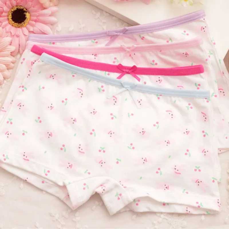 4Pcs/lot Cartoon Kids Girl Underwear For Baby Childrens Boxer Underpants Briefs Girls Underware Pants For 2-9 Y Y240821