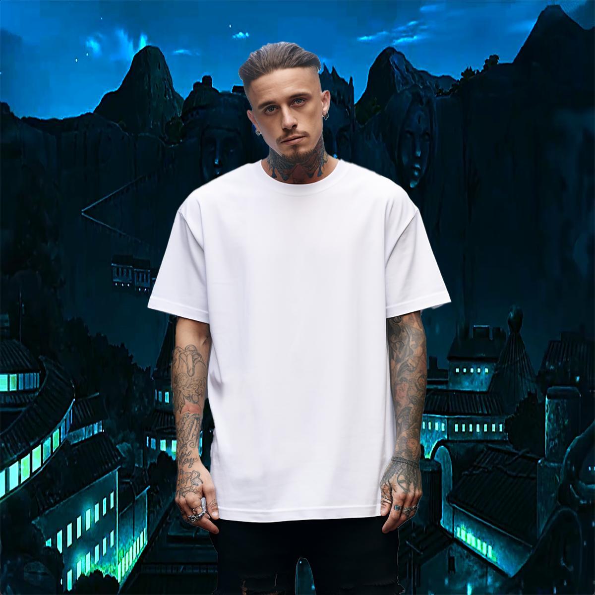 Customized Beach Tshirts skull Breathable Short Sleeve 230g 100% Cotton T Shirts Men Brand Customized Print Top Tees