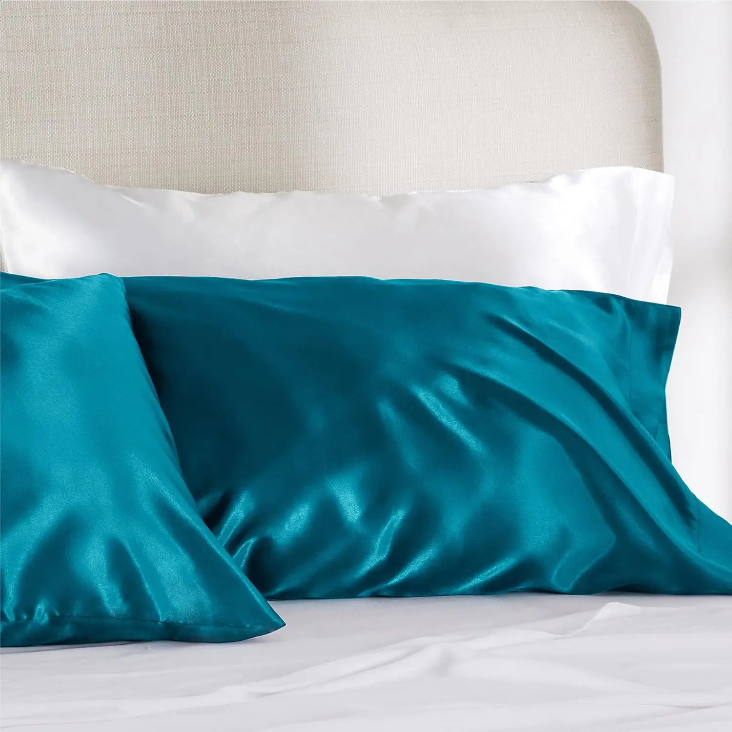 Bedsure Satin Pillowcase for Hair and Skin Silky with Envelope Clre Similar to Silk Pillow Cases 240820