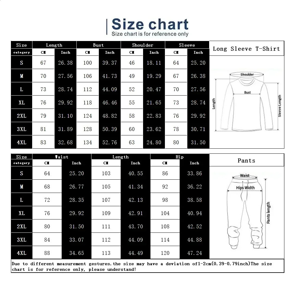 Summer Tracksuit Men Set Two Pcs Sports Jogger Suit 3d Printing Casual Mens Clothing Sets Outfits Long Sleeves Clothes For Men 240821