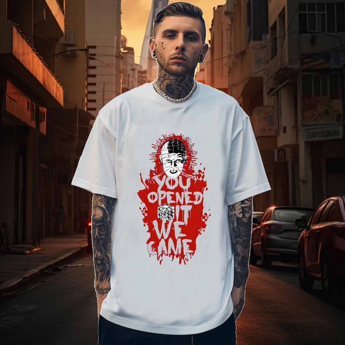 Classic Casual Tshirt for Man Woman 230g Cotton Hip Hop skull Short Sleeve Soft T-Shirts for Men TOP Quality Custom Printing Clothes