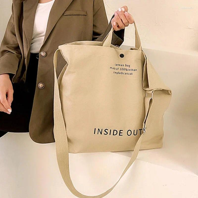 Totes High Quality Women Canvas Shoulder Bag 2024 Shopping Bags Students Book Cotton Cloth Handbags Large Tote For Girls Wallet