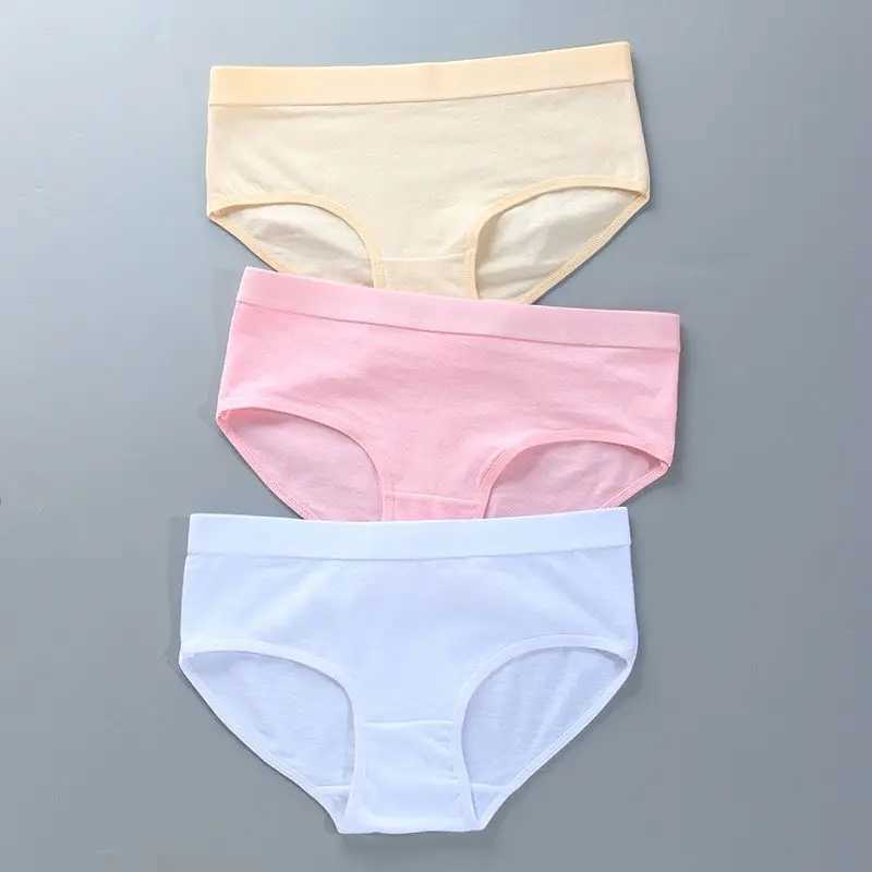 1/3pc Girls Underwear Cotton 8-12-14 Years Old Sports Letters Breathable Briefs Pupils Teenater Girls Briefs Y240821