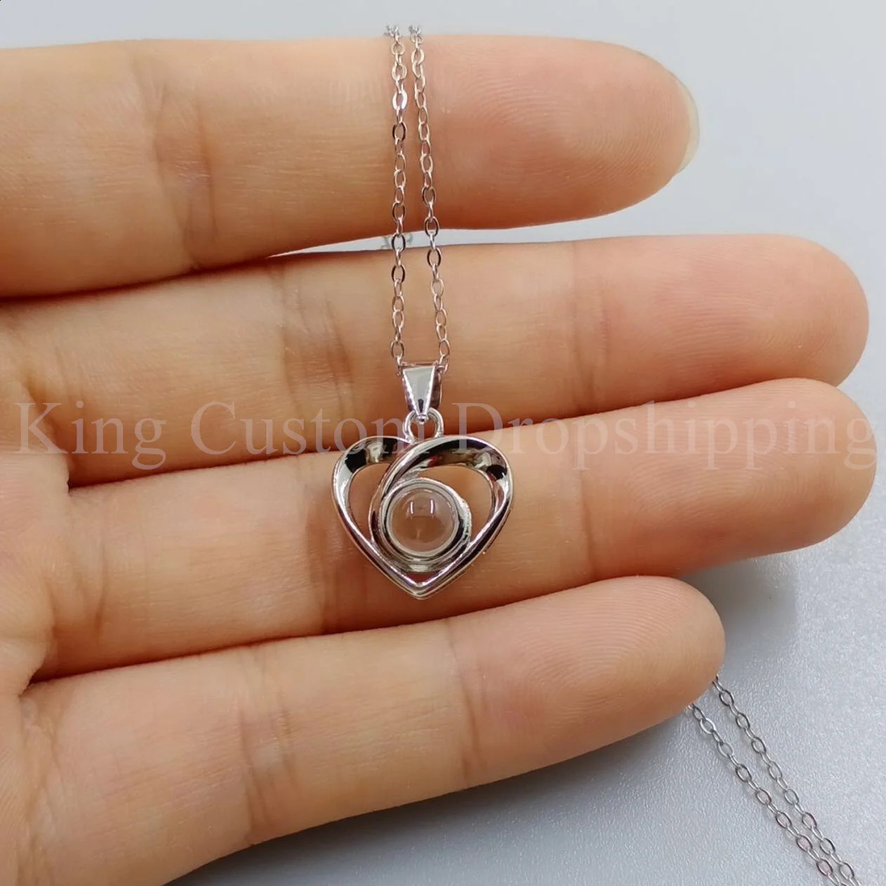 Customized Cross Heart Necklace for Mothers Day and Christmas Gifts Personalized Po Memory Collection 240808