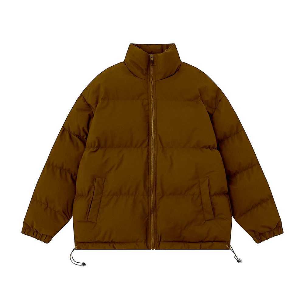 Puffer jacket KAPMENTS Men Harajuku Solid Warm Puffer Jacket Parka Mens Japanese Streetwear Winter Jacket Male Korean Fashion Bubble Coat M240821