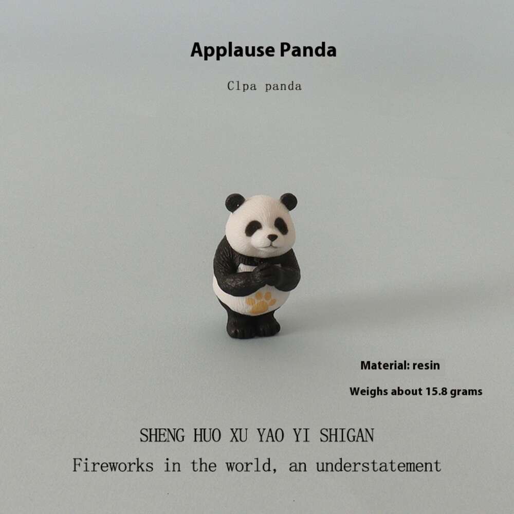 Resin Kung Fu Panda Sculpture - Unique Desk Topper and Home Decorative Artwork