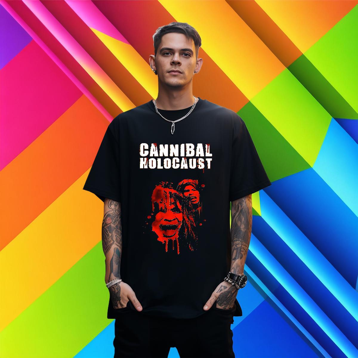 Customized Men Tops Tees 230g Cotton Casual Daily Wear Blody O Neck Short Sleeves T shirt Unisex Anime Clothings