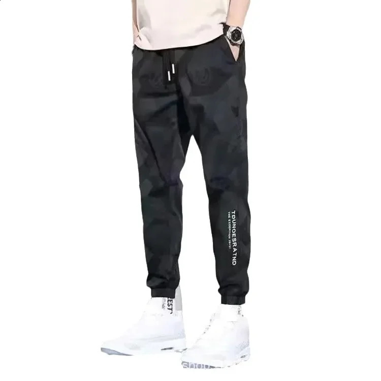 Wholesale mens casual pants summer thin camouflage loose fit fashionable flowing sports 240821