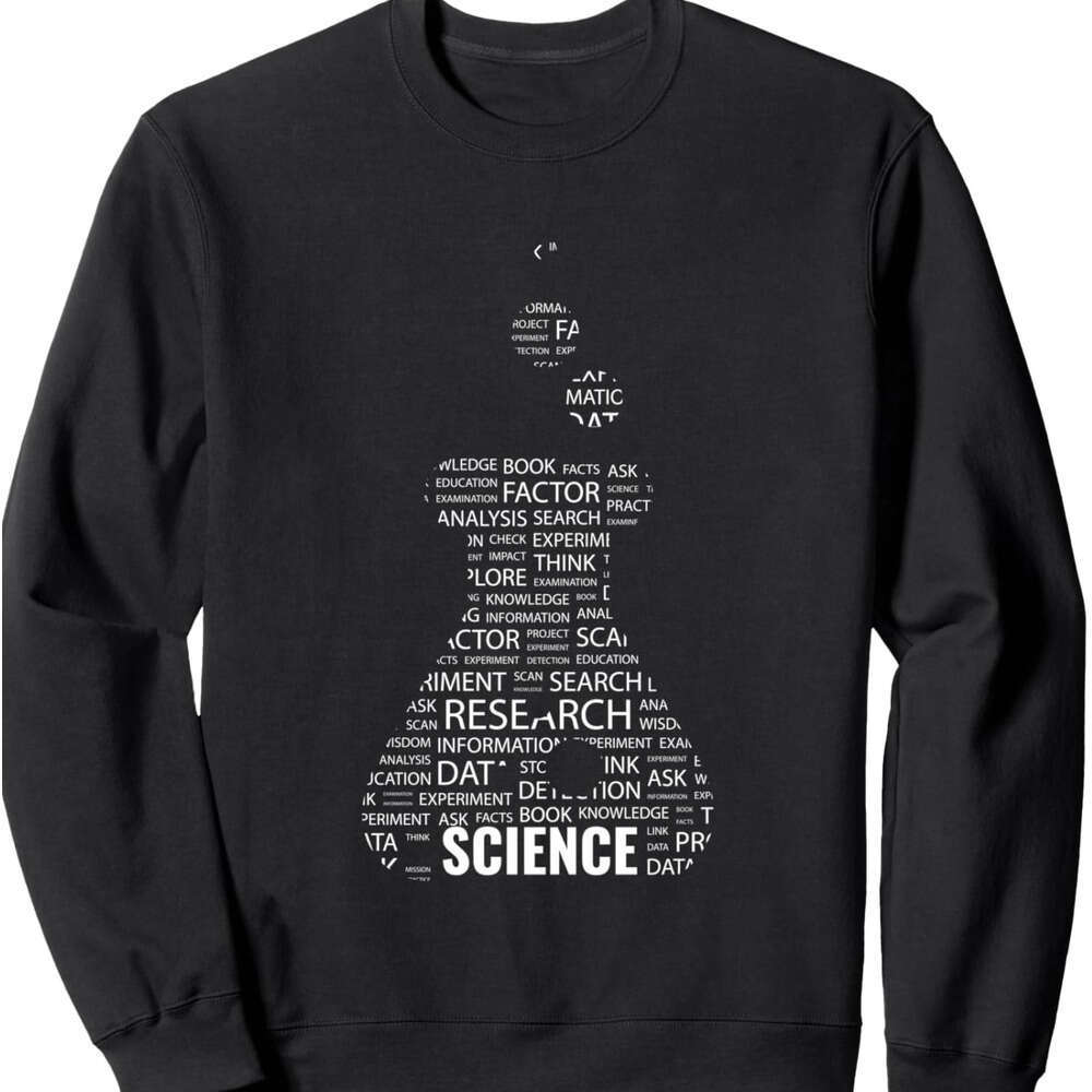 Long Sleeve Shirts for Men sweatshirt Science Research Knowledge Test Tube Chemistry Funny Sweatshirt T shirt Tee Streetwear Casual tops clothes