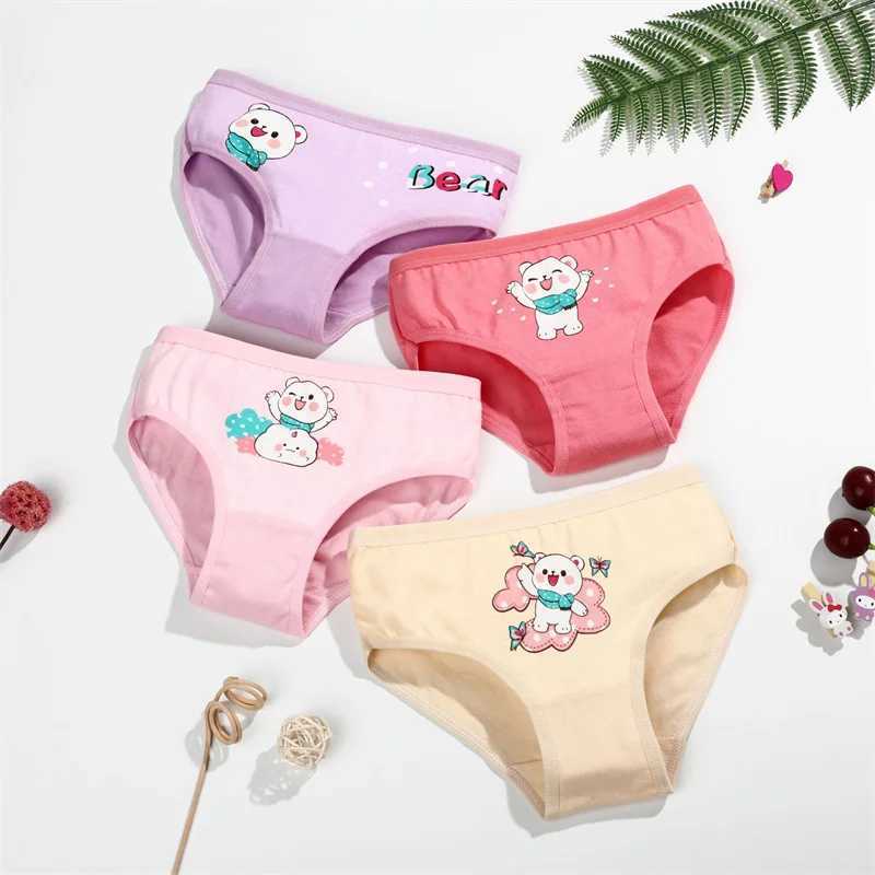 Random 1pcs Cartoon Children Underwear Kawaii Girl Rabbit Cotton Underwear Anime Kids Shorts Gifts Y240821