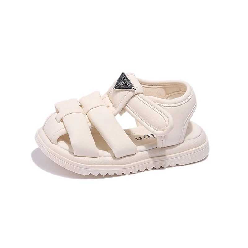 Childrens Summer Sandals Girls Fashion Solid Color Summer Shoes Little Princess Beach Sandals Baby Soft Non Slip Sandals W240821