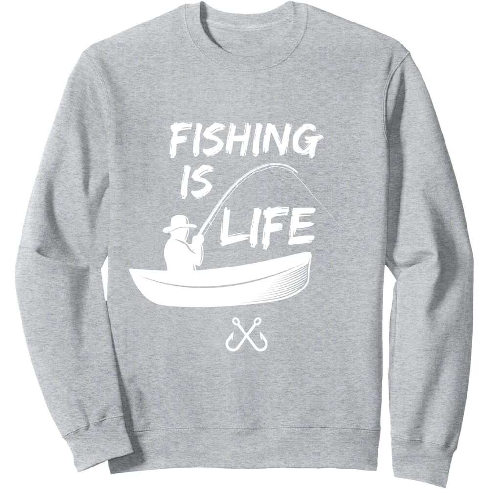 Long Sleeve Shirts for Men sweatshirt Fisherman Fishing Boat lifestyle Fun Dad Gift Sweatshirt T shirt Tee Streetwear Casual tops clothes