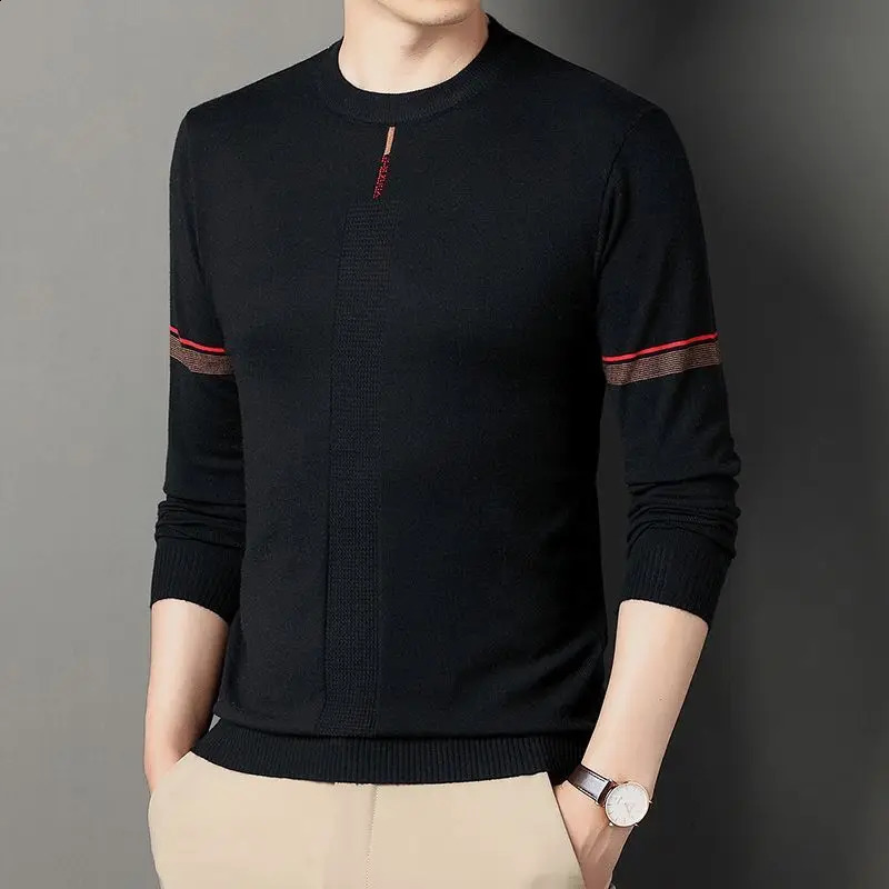 Spring and Autumn KPOP Fashion Style Harajuku Slimming Top Loose Casual Full Match Knitted Insertion Thin Long Sleeve Sweater 240821