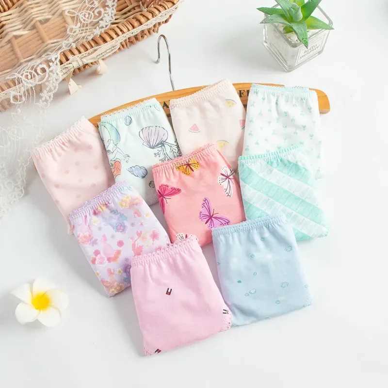 12pcs/Lot Girls Underwear Briefs Panties Baby Kids Pants Short Children Princesses 2-12Year Y240821