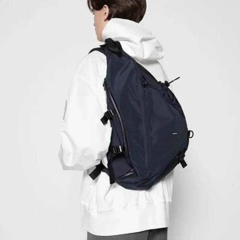 2024 Harajuku n Nylon Large Capacity Handbag Street Shoulder Messenger Satchel Men Sling Bag for Women Goth Gothic 240903