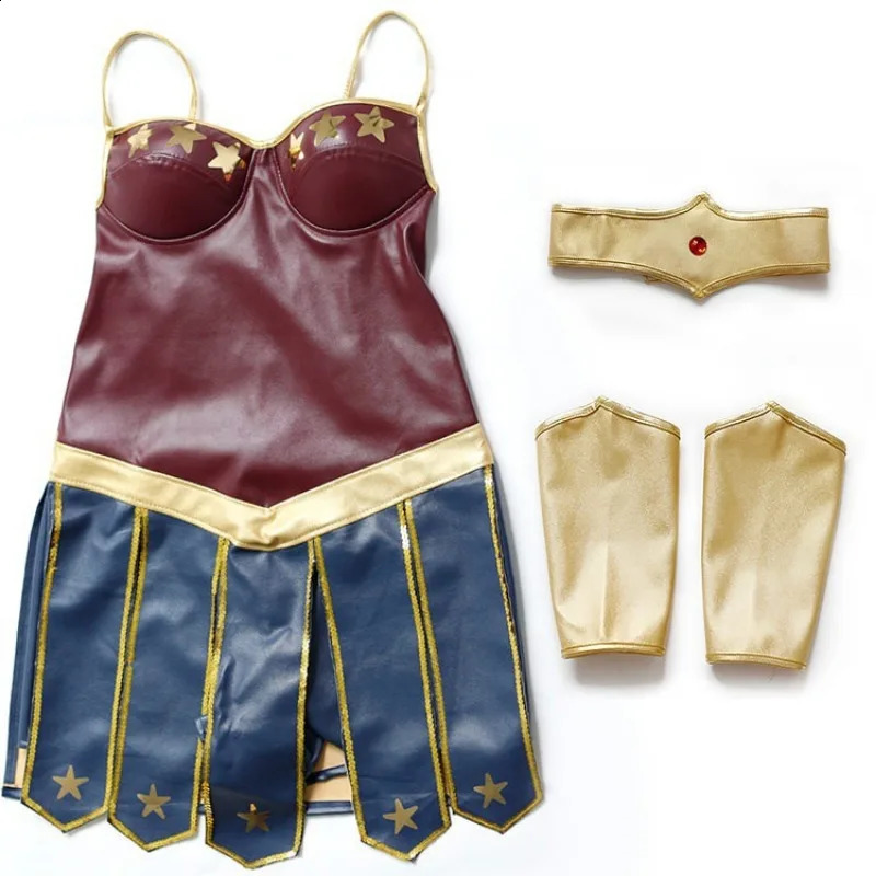 Easter performance costumes COSPLAY adult COS Wonder Woman stage costumes sexy costumes leather ready-made inventory 240821