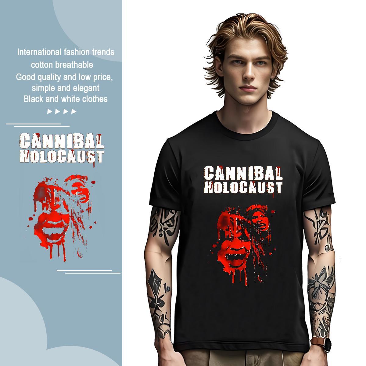 Fashion New Blody Men Tees 230g Cotton Mens T Shirts DIY Printed Beach Short Sleeve O-Neck Soft Tshirts