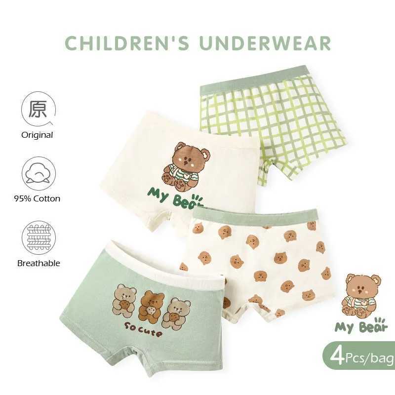 Kids Boys Underwear Spring Newest Baby Underpants Children 4pcs Cotton Briefs Boys Boxer Shorts Baby Underwear Y240821