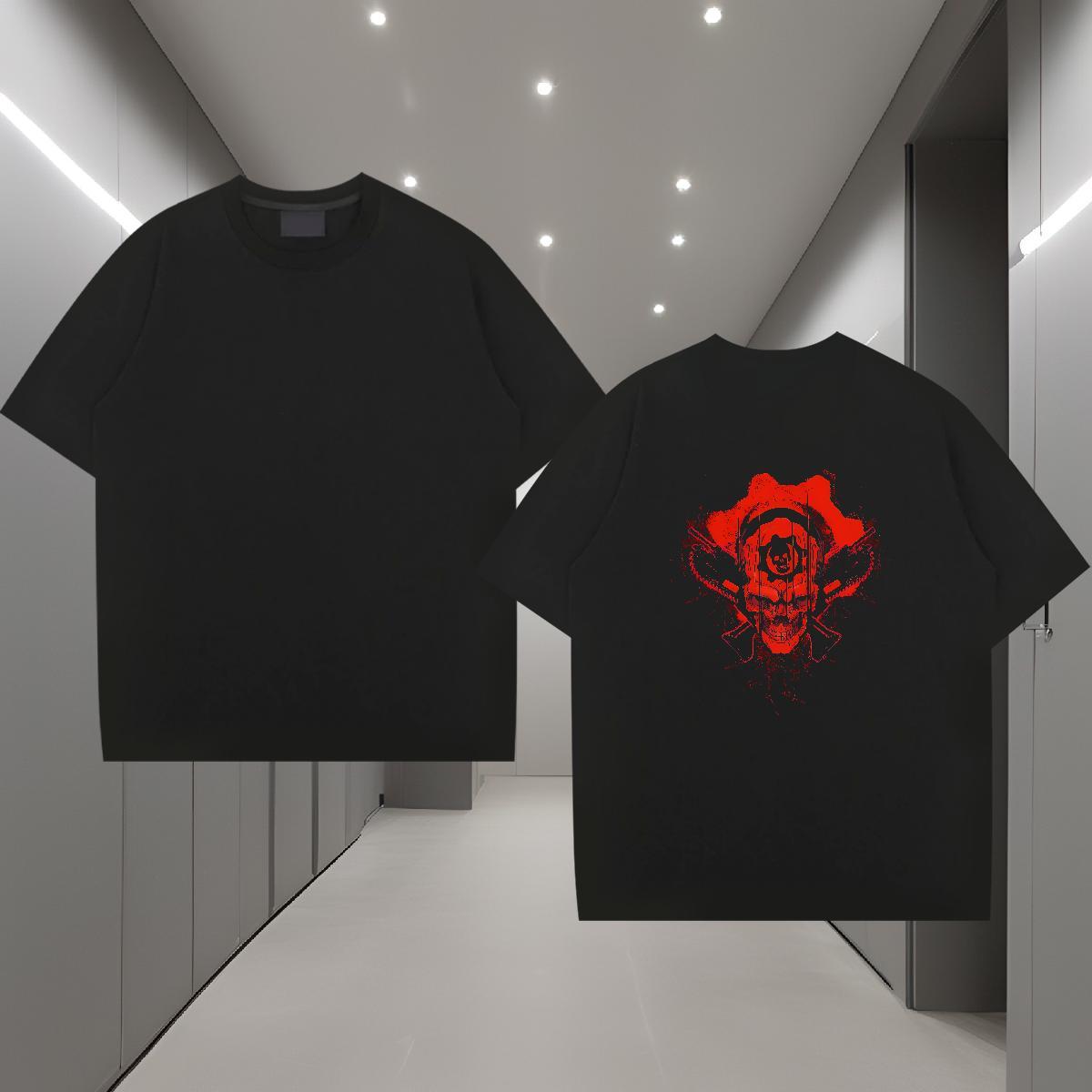 2024 Designer Mens Tshirts 230g 100% Cotton Sports Casual SKULL Pure Cotton T Shirts Men TOP Quality Custom Cartoon Polos