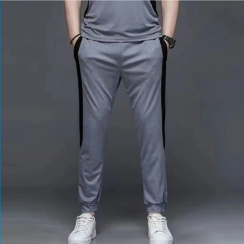 T Shirt Sports Suits Man Jogging Mens Clothing Aesthetic Pants Sets Outdoor Trend Top Offer Wholesale Cotton Tracksuit 240821