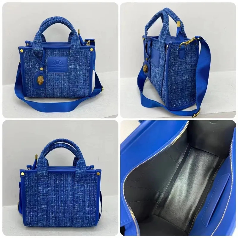 y ner Womens Handbag Large Capacity Fashion Trend Shoulder Bag Wool Fabric Beach 240820