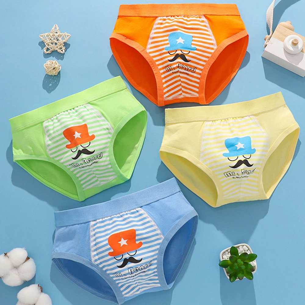 Children Boys Boxer Briefs Cotton Underwear Small Medium Big Boys 12-15 Years Old Teenager Shorts Breathable M L XL 2XL3XL Y240821