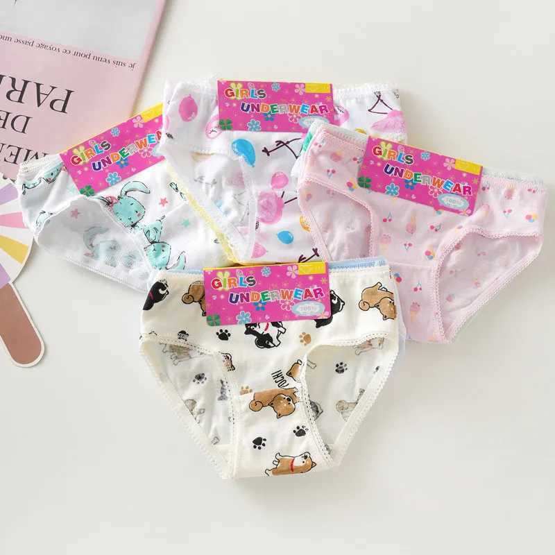 3pc/Lot Baby Girls Underwear Cotton Panties Kids Short Briefs Children Underpants Y240821