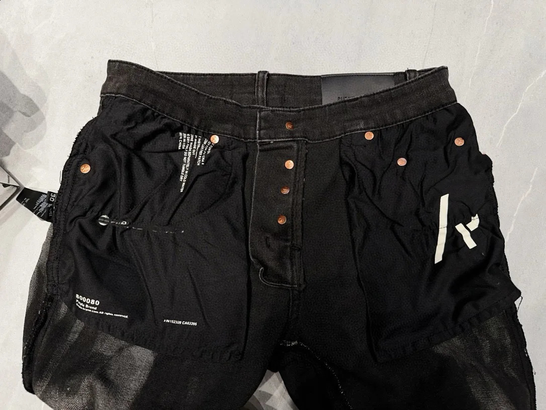 Y2k Grey Mens Denim Flared Jeans Hand Drawing Button Fly Trousers Man Slim Fit Bell Bottoms 240821