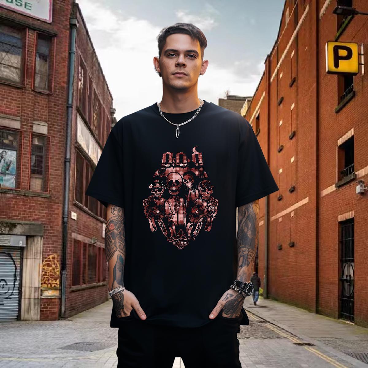 Fashion Designer Men Tees 100% Cotton 230g Daily Outfit skull Breathable Crew Neck Men T Shirts Unisex Graphic Clothings