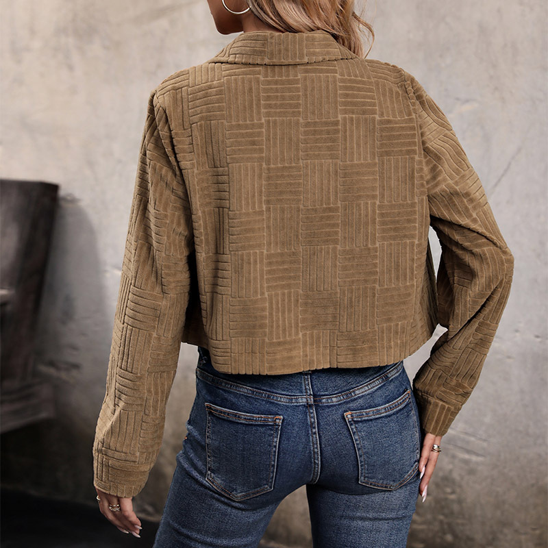 Top 2024 Autumn New Women's Texture Corduroy Coat