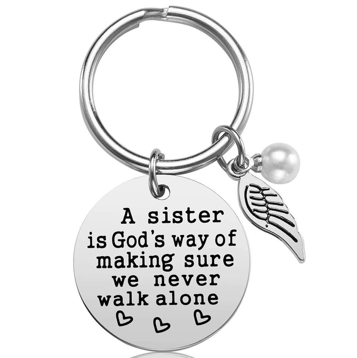 Stainless steel key chain for best friend sisters and best friend birthday friendship gift accessories