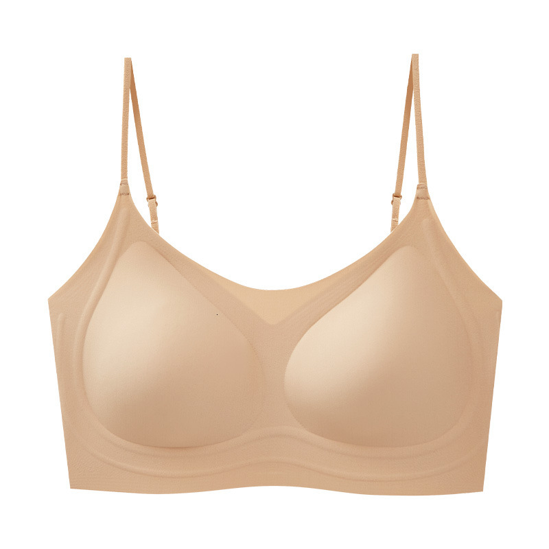 Invisible King Special Deep Skin Size Women's No Trace Underwear Text Bra Summer Impermeable Tank Top One Piece dongdumaoyi