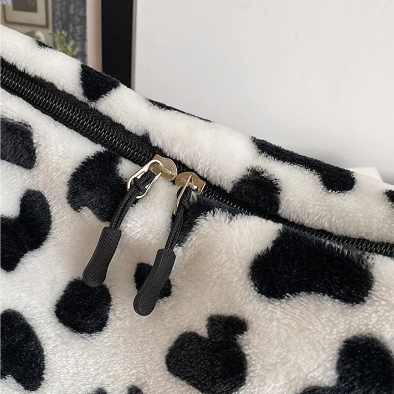 Cow Pattern Elegant n Women Tote Handbags Casual Large Capacity Ladies Shoulder Bag Simple Fashion Female Messenger Bags 240820ZYl