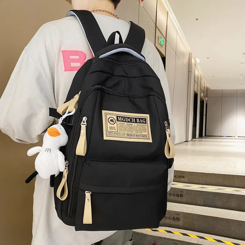 Fashion Big Student School Backpack Rucksack School Bag High Capacity Women Backpack Female Leisure Travel Mochila 240820