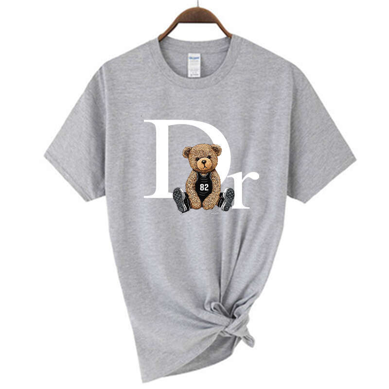 Cute Brand Bear Print Women T-shirt 100 Cotton Tshirt Summer Graphic Fashion Female T Shirts Woman Clothing Free Shipping