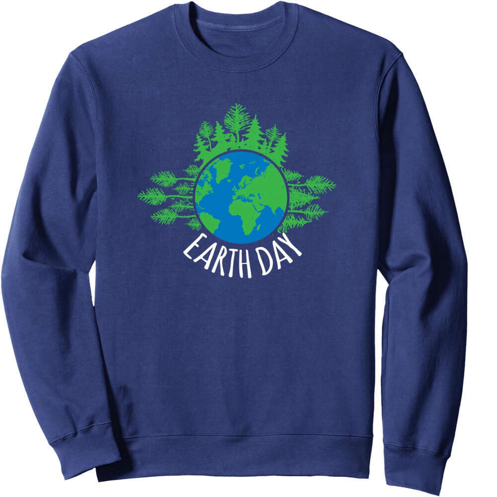 Long Sleeve Shirts for Men sweatshirt Earth Day Green Trees Nature Lover Beautiful Gift Sweatshirt T shirt Tee Streetwear Casual tops clothes