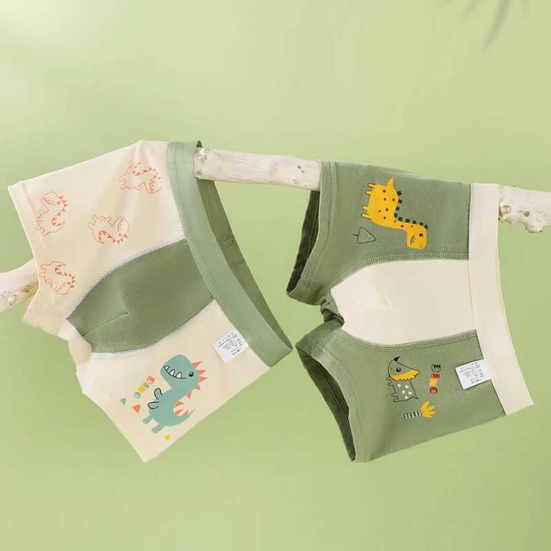New Childrens Underwear Boys Panties Underpants Dinosaurs Helicopters Cars Cotton Breathable Kids Shorts Boy Boxer Briefs Y240821