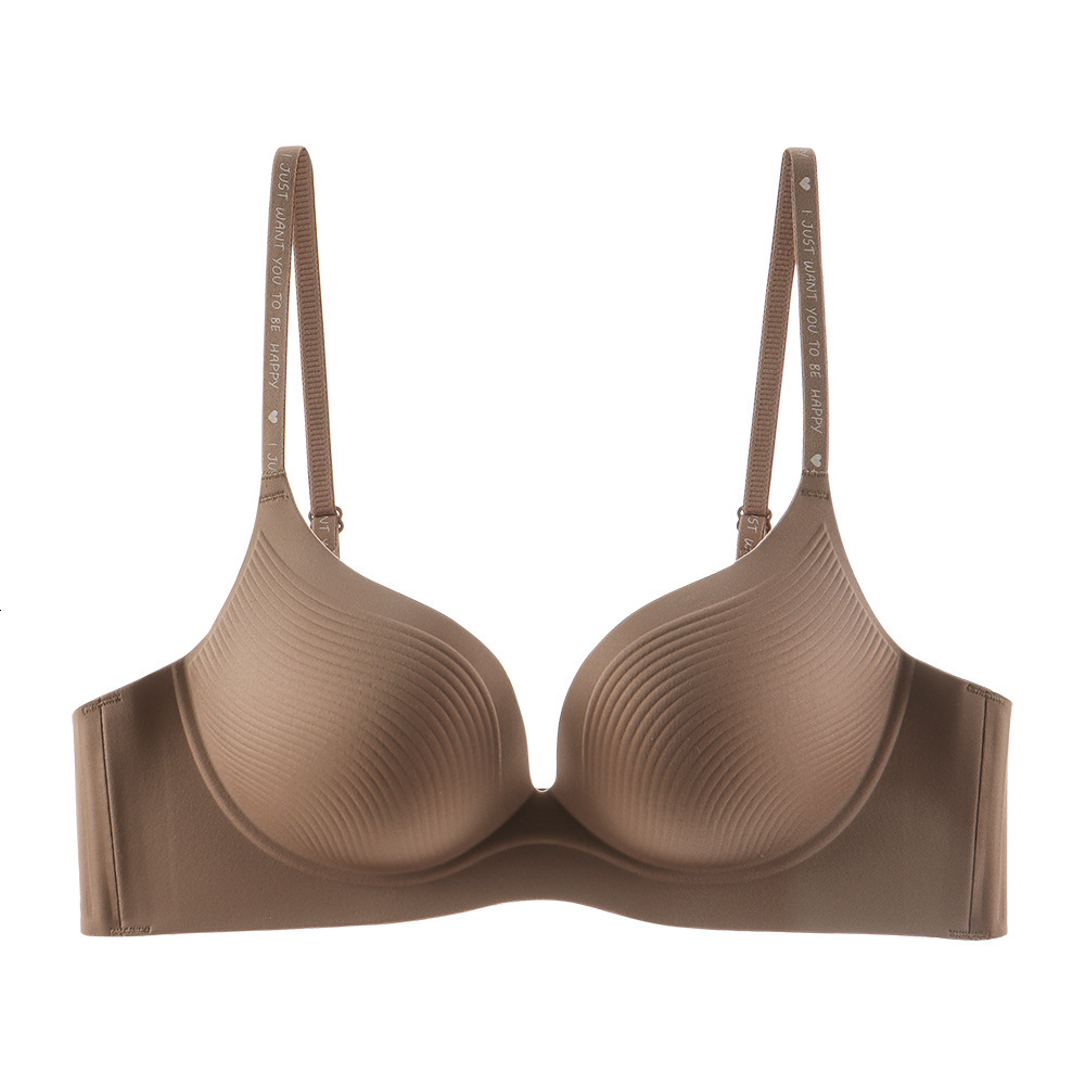 Untouched lingerie, women's small chest gathered gathered, accessory breast anti sagging, no steel ring, one-piece beautiful back and sexy text b