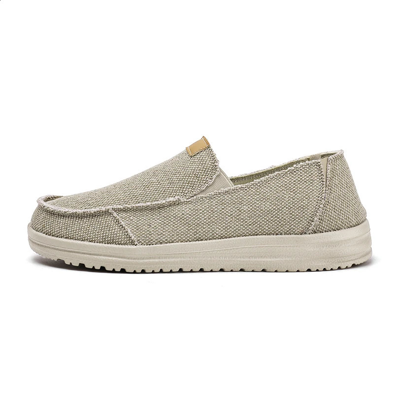 Summer mens canvas shoes without lace lightweight and smooth on canvas casual shoes sizes 39-45 47 direct 240821
