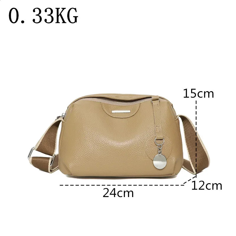 Fashion Crossbody Bags Genuine Leather Bag Simple High Quality Tote Vintage Boston Handbag Female Shoulder 241227