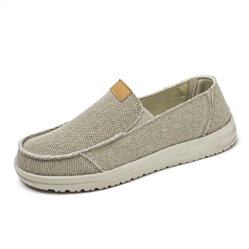 Summer mens canvas shoes without lace lightweight and smooth on canvas casual shoes sizes 39-45 47 direct 240821