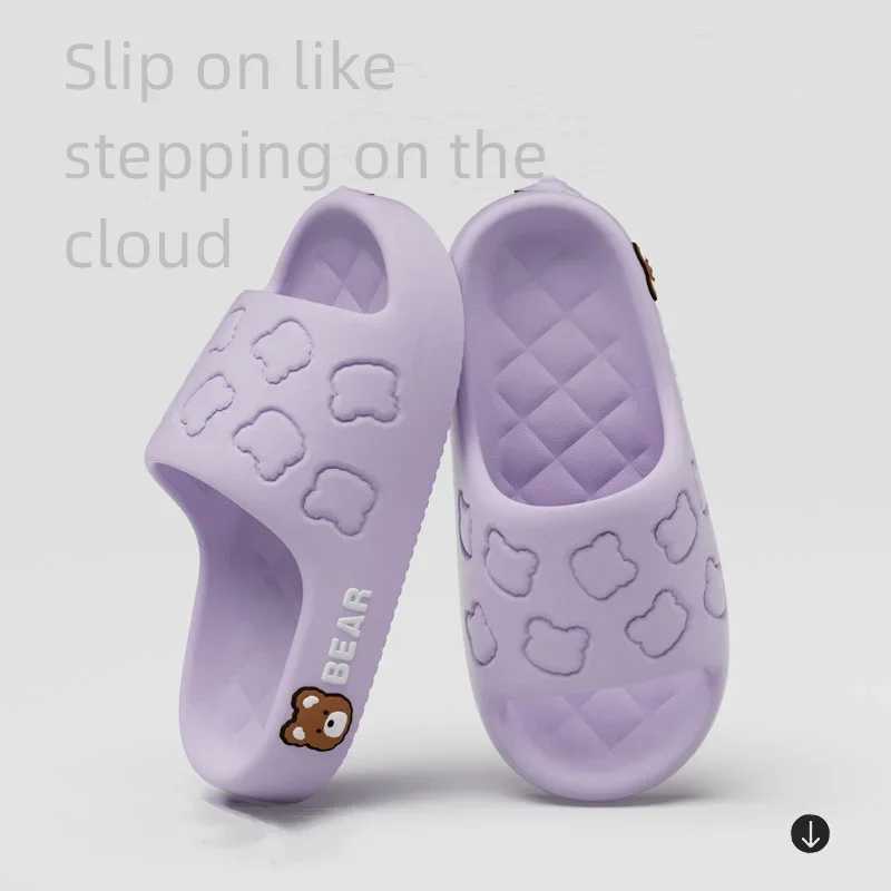 Summer Slippers Couple Cute Cartoon Printing Soft Sole Indoor Sandals Women Men Non-slip Outdoor Beach Shoes for Female Male CL240806