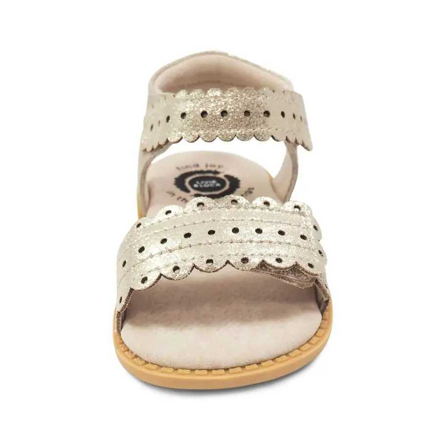 Tipsietoes childrens Posey style suitable for girls sandals low heels real leather baby filling party dress shoes childrens summer W240821