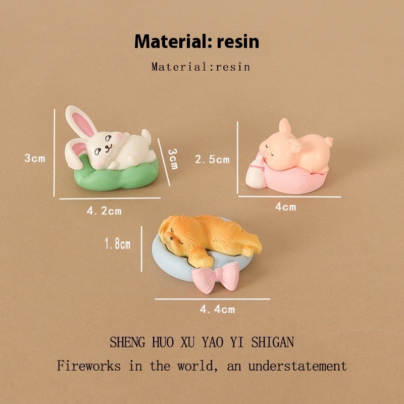 Elegant Miniature Wildlife Statues - Handcrafted Resin Artwork for Desktop and Living Room Display