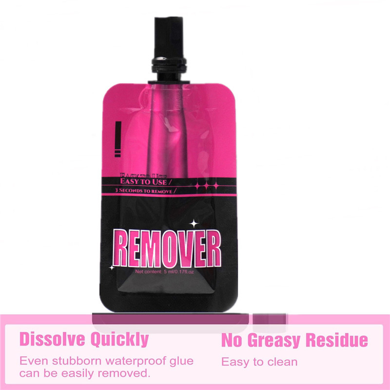 Lash Bond and Seal and Remover Easy to Use Strong Hold Long Lasting Waterproof Eyelash Glue and Removal for Cluster Lashes Individual Eyelash Extensio