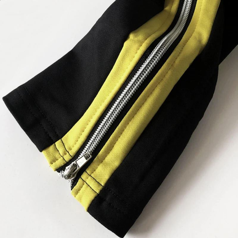 Mens fashion patch fitness sports casual pants gym running training track jogging 240821