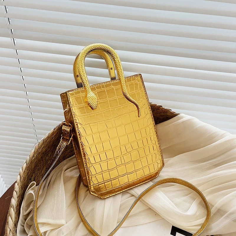 Fashion Handbag Womens Leather Shoulder Bag Crossbody Small Square Bag Ladies Casual Tote Evening Bag 240821