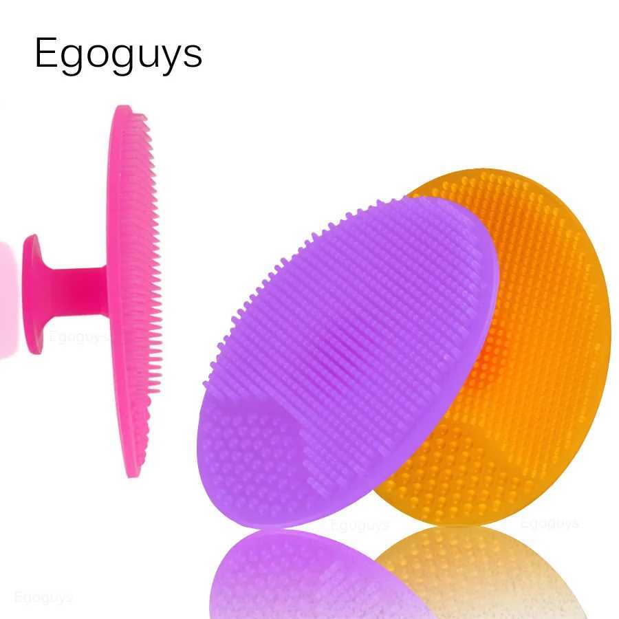1PC Silicone Cleaning Brush Gel Washing Pad Exfoliating Blackhead Remover Facial Deep Cleansing Face Brushes Baby Bath Massager Y240821