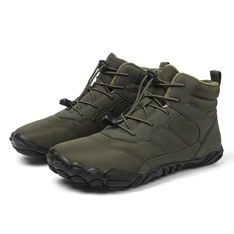 Ddmysports Five Boots Anti Slip Outdoor Snow Insulation Cold Resistance Men S And Women Cotton Shoes Short Cut Five Finger OUTDOOR