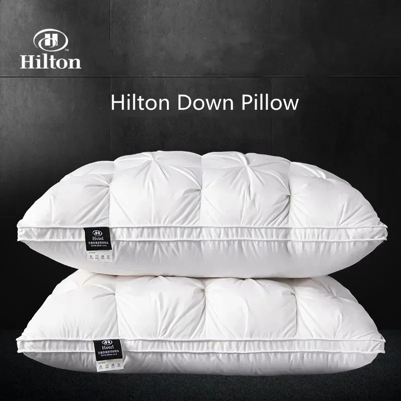 Highend down comfortable pillow5star el pillow core cotton white goose 3dimensional cervical 240820